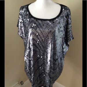 DKNYC Top with Sequins